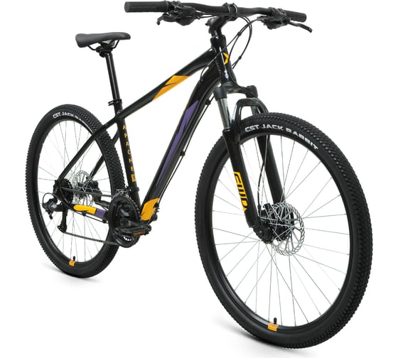 Велосипед FORWARD Apache 27.5 3.2 HD, 2022, рост 19, черный/оранжевый, RBK22FW27371