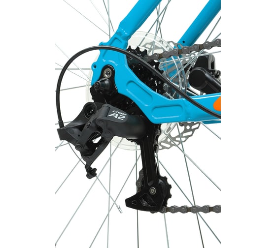Велосипед FORWARD Apache 27.5 3.2 HD, 2022, рост 15, бирюзовый/оранжевый, RBK22FW27353