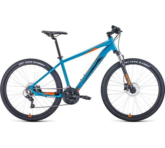 Велосипед FORWARD APACHE 27.5 3.0 HD, 2022, рост 21, бирюзовый/оранжевый, RBK22FW27378