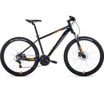 Велосипед FORWARD Apache 27.5 3.0 HD, 2022, рост 15, черный/оранжевый, RBK22FW27346