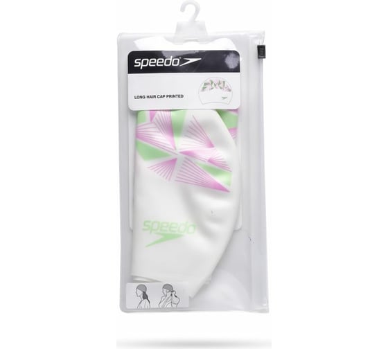Шапочка для плавания ATEMI SPEEDO LONG HAIR CAP PRINTED 00-00005691