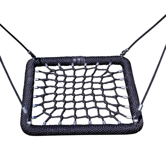 Качели подвесные круглые для общественных мест MoyDvor Гнездо 100см усиленное на армированных тросах 16мм и нержавеющих цепях МойДвор SAC101R