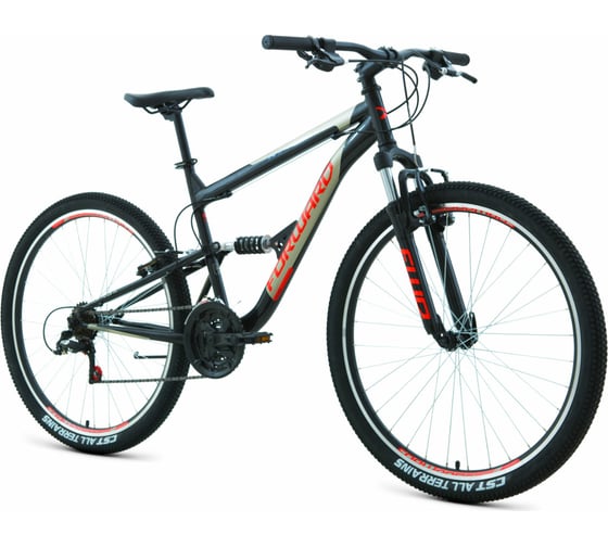 Велосипед FORWARD RAPTOR 27,5 1.0 2021, рост 16, черный/красный, RBKW1F17E002