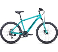 Велосипед FORWARD Hardi 26 2.1 disc 2021, рост 18, мятный/черный, RBKW1M66Q018