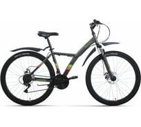 Велосипед FORWARD Dakota 26 1.0, год 2022, размер рамы 16.5, темно-серый/оранжевый, RBK22FW26598