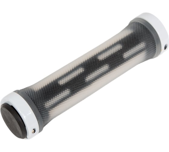 Грипсы JOY KIE MTB HL-G309, 130 мм, с 2 грипстопами, под шестигранник, черный/серебристый H000008039