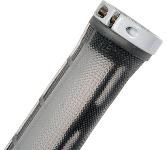 Грипсы JOY KIE MTB HL-G309, 130 мм, с 2 грипстопами, под шестигранник, черный/серебристый H000008039