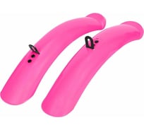 Крылья Juchuang PM-15 YS-2417-1, 16", комплект пер+зад, пластик, розовый глянцевый HQ-0007064