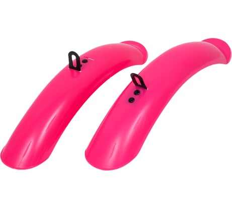 Крылья Juchuang PM-15 YS-8002-1, 16", комплект пер+зад, пластик, розовый матовый HQ-0007063