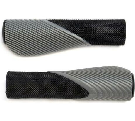 Грипсы JOY KIE MTB HL-G303-1, 130 мм, эргономические, резина, черный/серый H000008023