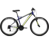 Велосипед FORWARD Flash 26 1.2, год 2022, рост 17, синий/ярко-зеленый, RBK22FW26656