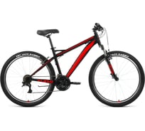 Велосипед FORWARD Flash 26 1.2, год 2022, рост 17, черный/красный, RBK22FW26655