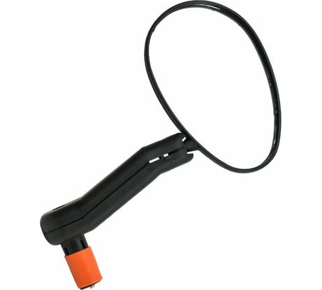 Панорамное универсальное зеркало SUZICO DX-222L, крепление в торец руля, черное H000015484