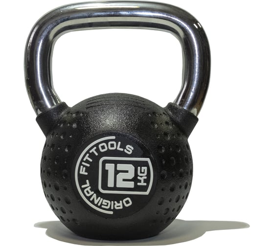 Гиря Original FitTools 12 кг, с хромированной ручкой FT-KB-CPU-12 1
