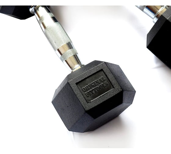 Гексагональная гантель Original FitTools 47.5 кг FT-HEX-47,5