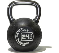 Гиря Original FitTools 24 кг, с хромированной ручкой FT-KB-CPU-24