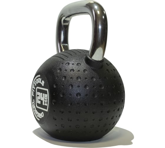 Гиря Original FitTools 24 кг, с хромированной ручкой FT-KB-CPU-24