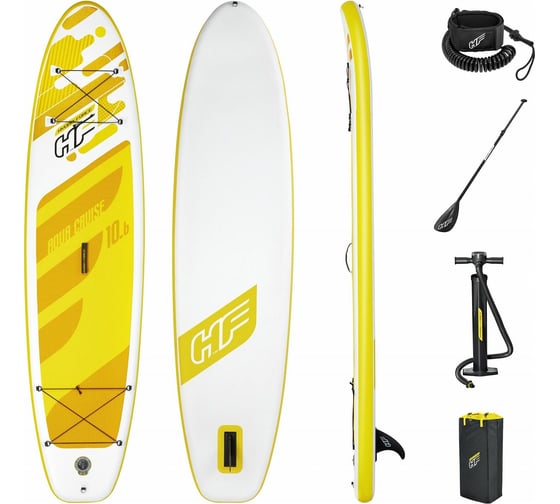 SUP-доска BestWay Aqua Cruise, 320x76x12см, насос, весло, лиш, ремнабор, сумка, до 110кг 65348 BW 008990 1