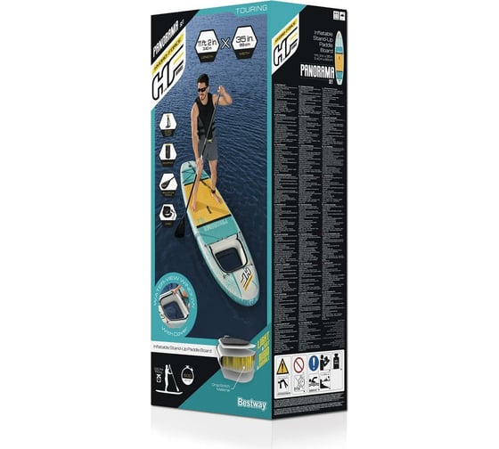 SUP-доска BestWay Panorama 340x89x15см, до 150кг 65363 BW