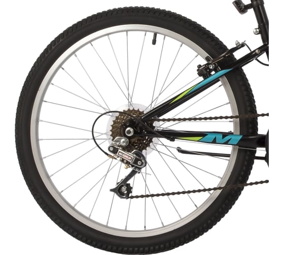 Велосипед MIKADO 24" SPARK JR черный, сталь, размер 12" 24SHV.SPARKJR.12BK2