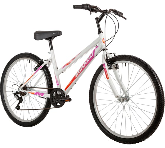 Велосипед MIKADO 26" VIDA 1.0 белый, сталь, размер 16" 26SHV.VIDA10.16WH2