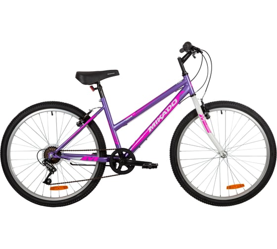 Велосипед MIKADO 26" VIDA 1.0 фиолетовый, сталь, размер 16" 26SHV.VIDA10.16VT2