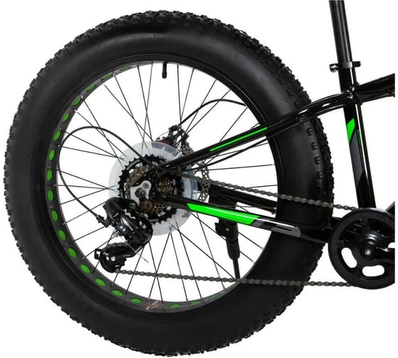 Велосипед FOXX FATBIKE 24" BUFFALO черный, алюминий, размер 13" 24AHD.BUFFALO.13BK1