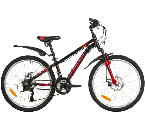 Велосипед FOXX 24" ATLANTIC D черный, алюминий, размер 14" 24AHD.ATLAND.14BK2