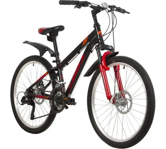 Велосипед FOXX 24" ATLANTIC D черный, алюминий, размер 14" 24AHD.ATLAND.14BK2