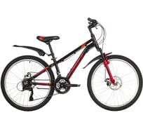 Велосипед FOXX 24" ATLANTIC D черный, алюминий, размер 12" 24AHD.ATLAND.12BK2
