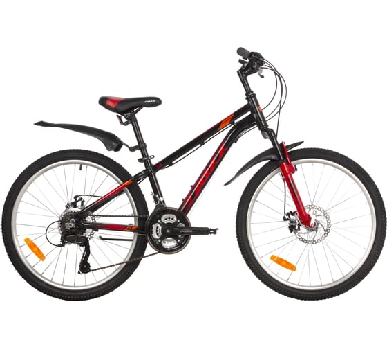 Велосипед FOXX 24" ATLANTIC D черный, алюминий, размер 12" 24AHD.ATLAND.12BK2