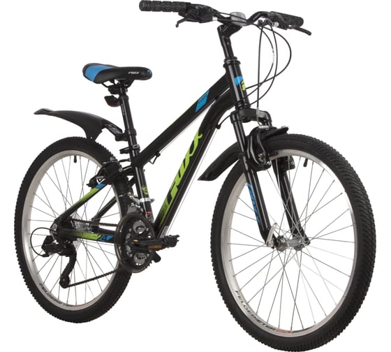 Велосипед FOXX 24" ATLANTIC черный, алюминий, размер 12" 24AHV.ATLAN.12BK2
