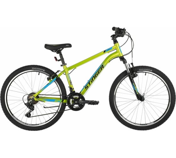 Велосипед Stinger ELEMENT STD диаметр колес 24", размер рамы 12", зеленый, алюминий, 24AHV.ELEMSTD.12GN1