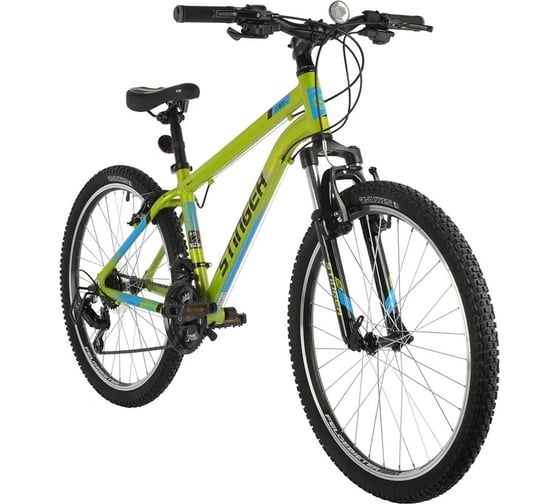 Велосипед STINGER ELEMENT STD диаметр колес 24", размер рамы 14", зеленый, алюминий, 24AHV.ELEMSTD.14GN1
