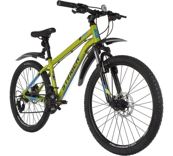 Велосипед STINGER ELEMENT диаметр колес 24", зеленый, алюминий, размер 14" 24AHD.ELEMEVO.14GN2 1