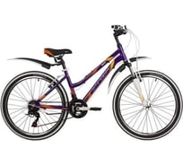 Велосипед STINGER LAGUNA диаметр колес 24", фиолетовый, алюминий, размер 12" MICROSHIFT 24AHV.LAGUNA.12VT10