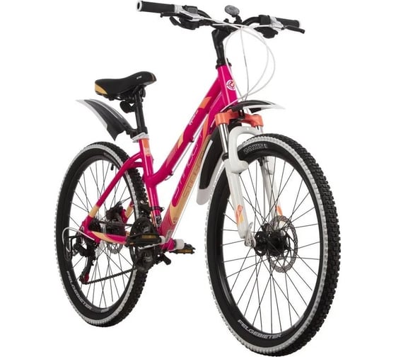 Велосипед STINGER LAGUNA D диаметр колес 24", розовый, алюминий, размер 12" MICROSHIFT Stinger 24AHD.LAGUNAD.12PK10