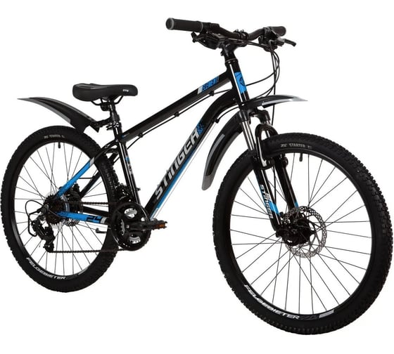 Велосипед STINGER ELEMENT диаметр колес 24", черный, алюминий, размер 14" 24AHD.ELEMEVO.14BK2