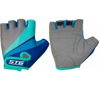 Перчатки с защитной прокладкой STG 908, размер S, серый/салатовый/бирюзовый Х87908-С