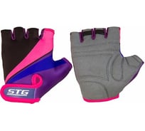 Перчатки с защитной прокладкой STG 909, размер S, фиолетовый/черный/розовый Х87909-С