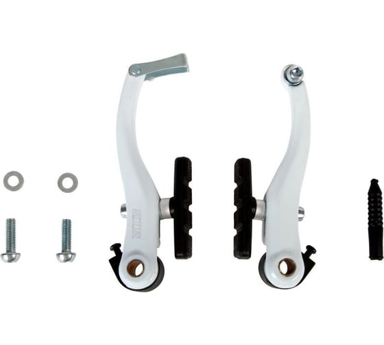 Тормоз V-brake STG Yinxing YX-C18D, колодки 60 мм, сталь, белый КЛ106804