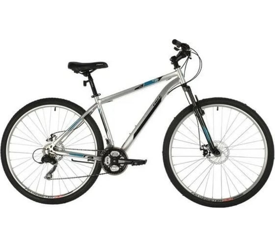 Велосипед FOXX 29" AZTEC D серебристый, сталь, размер 22" 29SHD.AZTECD.22SL1