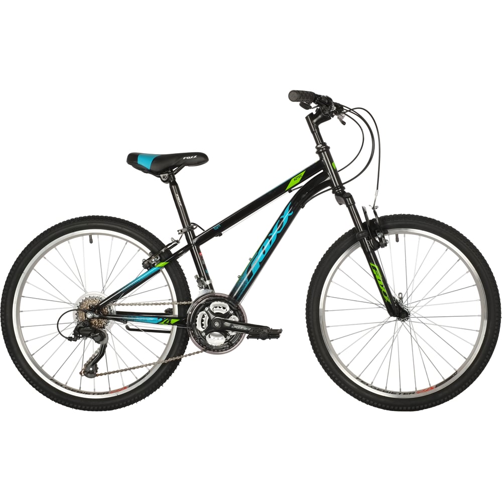 Велосипед FOXX 24" AZTEC черный, сталь, размер 14" 24SHV.AZTEC.14BK2 ...