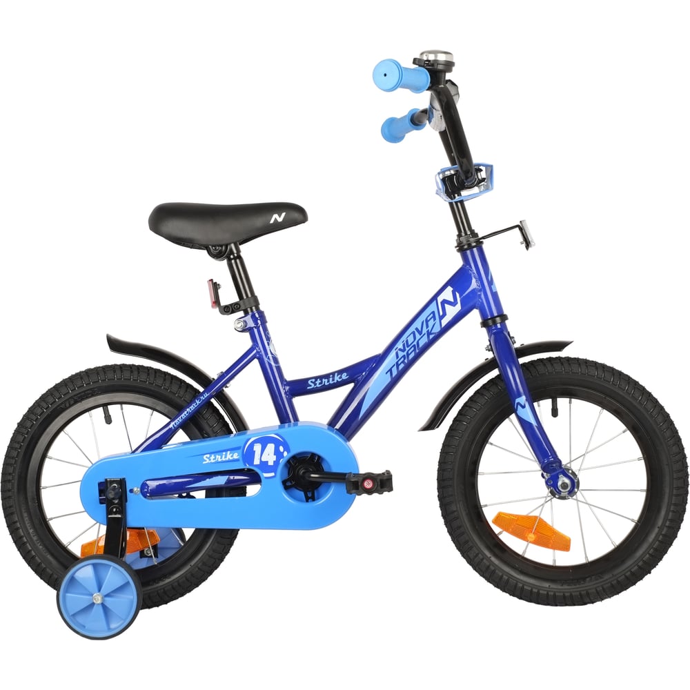 Велосипед NOVATRACK STRIKE 14", синий, ножной тормоз 143STRIKE.BL22 ...