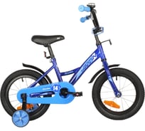 Велосипед NOVATRACK STRIKE 14", синий, ножной тормоз 143STRIKE.BL22