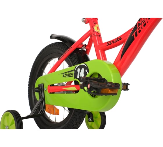 Велосипед NOVATRACK STRIKE 14", красный, ножной тормоз 143STRIKE.RD22