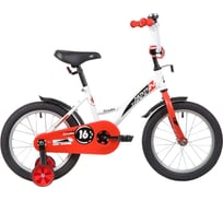 Велосипед NOVATRACK STRIKE 16", белый/красный, ножной тормоз 163STRIKE.WTR20
