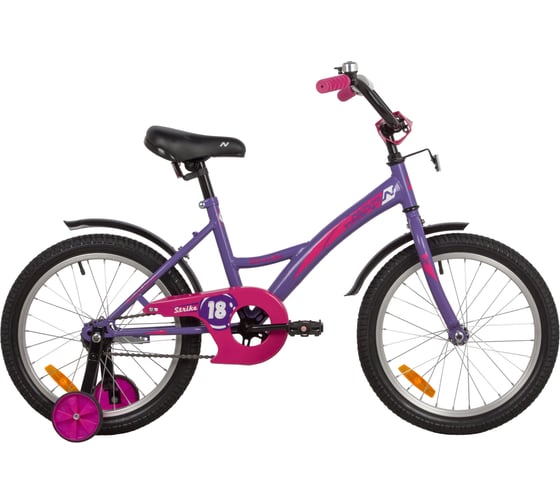 Велосипед NOVATRACK STRIKE 18", фиолетовый, ножной тормоз 183STRIKE.VL22