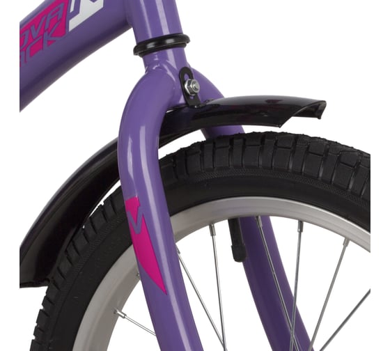 Велосипед NOVATRACK STRIKE 18", фиолетовый, ножной тормоз 183STRIKE.VL22