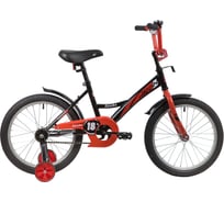 Велосипед NOVATRACK STRIKE 18", черный/красный, ножной тормоз 183STRIKE.BKR20